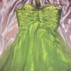 Stunning! Lime Green Prom Dress.